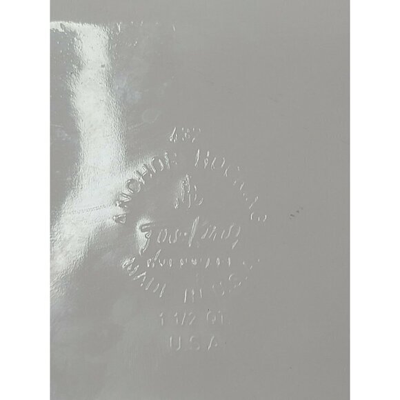 VINTAGE anchor hocking fire king candle glow pattern milk glass baking dish - Picture 5 of 10